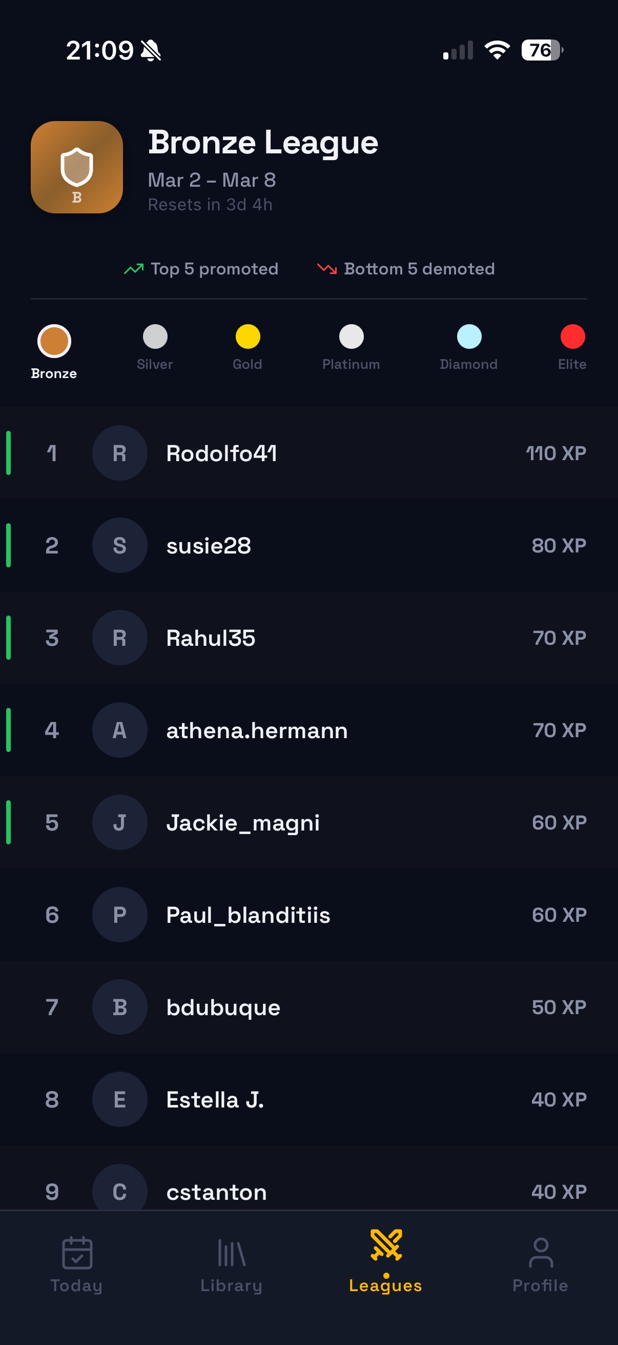 Pageroo — Weekly leagues