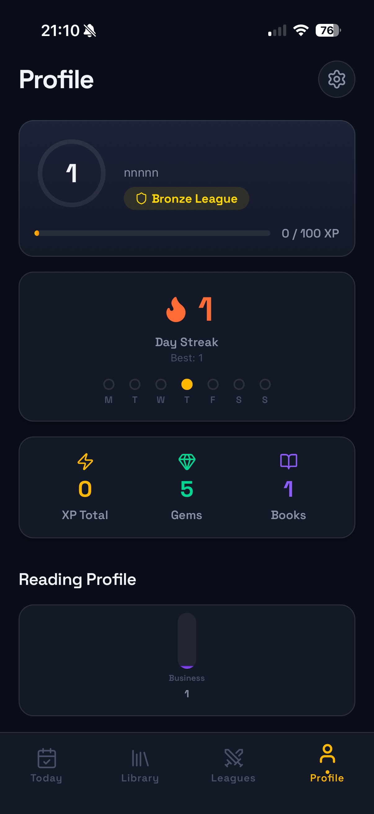 Pageroo — Your profile